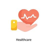 Healthcare Vector Flat Icons. Simple stock illustration stock