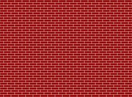 red brick wall stretcher bond illustration background vector
