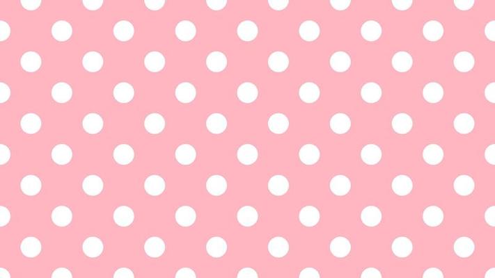 white color polka dots over light pink background