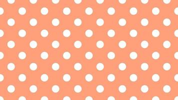 white color polka dots over light salmon red background vector