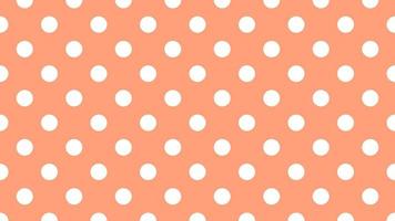 white color polka dots over light salmon red background vector