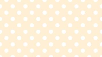 white color polka dots over papaya whip yellow background vector