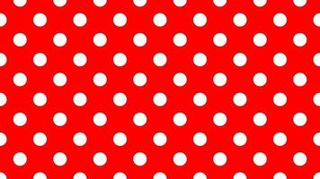 white color polka dots over red background vector