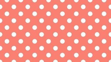 white color polka dots over salmon red background vector