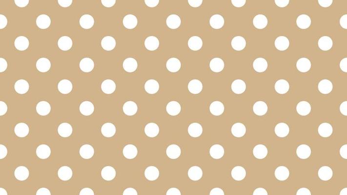 white color polka dots over tan brown background