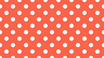 white color polka dots over tomato orange background vector