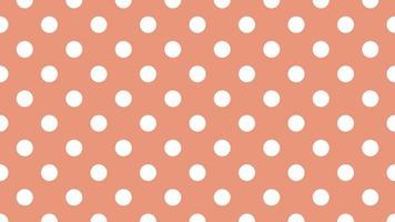 white color polka dots over dark salmon red background vector