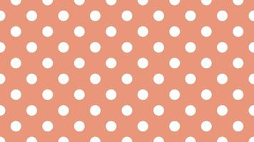 white color polka dots over dark salmon red background vector