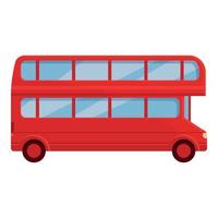 Londres autobús transporte icono dibujos animados vector. doble decker vector