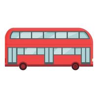 London city bus icon cartoon vector. England tour vector