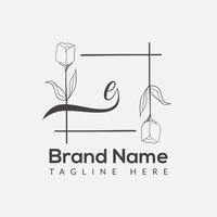 Premium letter E logo icon design. Luxury jewelry frame gem edge logotype. Beauty, Fashion, Spa icon, Floral logo design vector