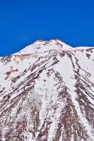 Snowy mountain landscape photo