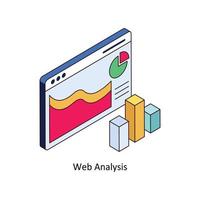 Web Analysis Vector Isometric Icons. Simple stock illustration stock