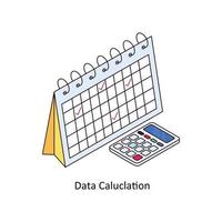 Data calculation Vector Isometric Icons. Simple stock illustration stock