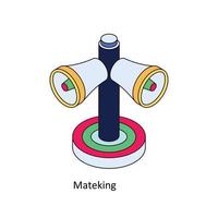 marketing Vector Isometric Icons. Simple stock illustration stock