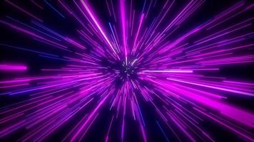 Neon Purple Hyperspace Jump Loop Background