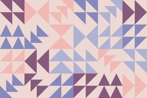 Geometric mosaic composition of arrow shapes seamless pattern in retro style vector