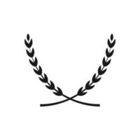 Laurel wreath victory icon. color editable vector