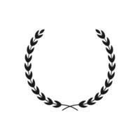 Laurel wreath victory icon. color editable vector