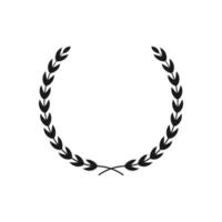 Laurel wreath victory icon. color editable vector