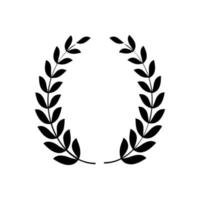 Laurel wreath victory icon. color editable vector