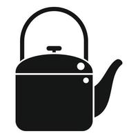 Camp kettle icon simple vector. Travel hiking vector