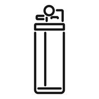 Camp lighter icon outline vector. Travel accessories vector