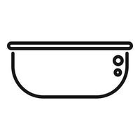 Camp bowl icon outline vector. Travel equipment vector