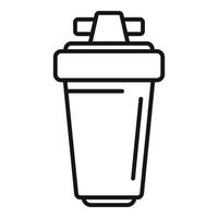 Tank filter icon outline vector. Water purification vector