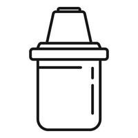 Cleaning filter icon outline vector. Water treatment vector