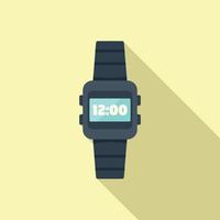 Hike smartwatch icon flat vector. Travel equipment vector