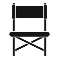 Camp chair icon simple vector. Travel equipment vector