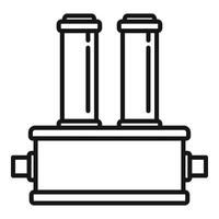 Tank system icon outline vector. Water filter vector