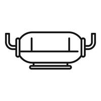 Industrial water filter icon outline vector. Treatment equipment vector