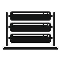 Plotter stand roll icon simple vector. Digital print vector