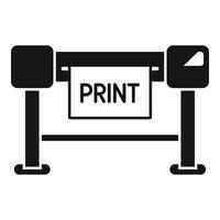 Plotter print icon simple vector. Printer machine vector