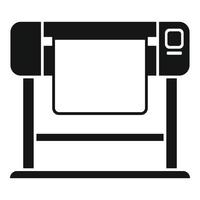 Service plotter icon simple vector. Digital printer vector