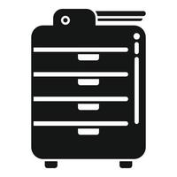 Service printer icon simple vector. Digital print vector