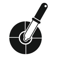 Cmyk pipette icon simple vector. Digital print vector