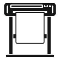 Home plotter icon simple vector. Digital print vector