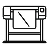 Service plotter icon outline vector. Digital printer vector