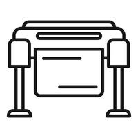 Plotter icon outline vector. Digital print vector