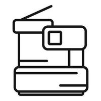 Copy machine icon outline vector. Digital print vector