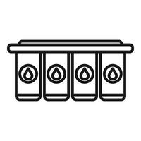 Cmyk service icon outline vector. Digital print vector