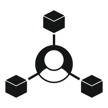 Mining key icon simple vector. Block chain vector