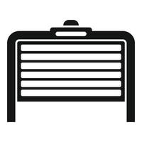 Garage control icon simple vector. Automatic fence vector