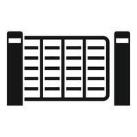 Gate control icon simple vector. House security vector