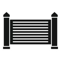Signal auto gate icon simple vector. Automatic fence vector