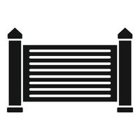 Signal auto gate icon simple vector. Automatic fence vector