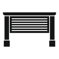 Garage auto door icon simple vector. Automatic security vector